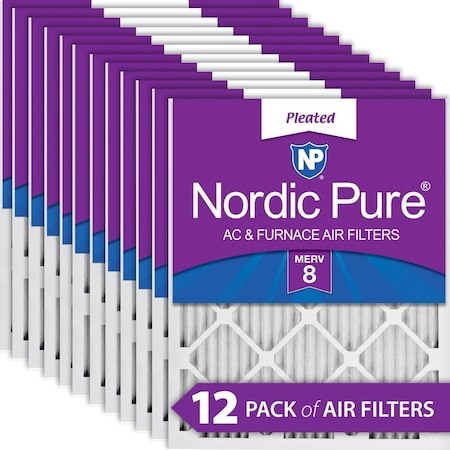 FILTER 16X25X1 MERV 8 MPR 800 12 PIECES ACTUAL SIZE 155 X 245 X 075 MADE IN THE USA